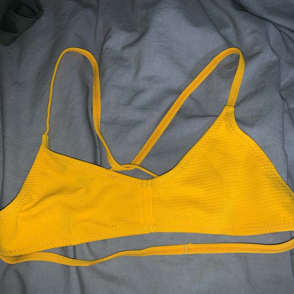 BRAND NEW yellow bikini top!